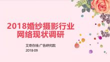 《2018年婚紗攝影行業(yè)現(xiàn)狀調(diào)研》 | 艾奇在線(xiàn)