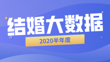 2020半年度全国结婚大数据（含各省份）